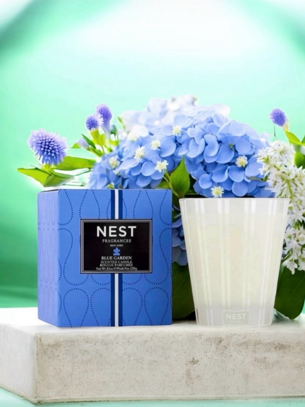 🆕💕RARE HTF NEST Fragrances Classic Candle • BLUE GARDEN • 8.1 oz